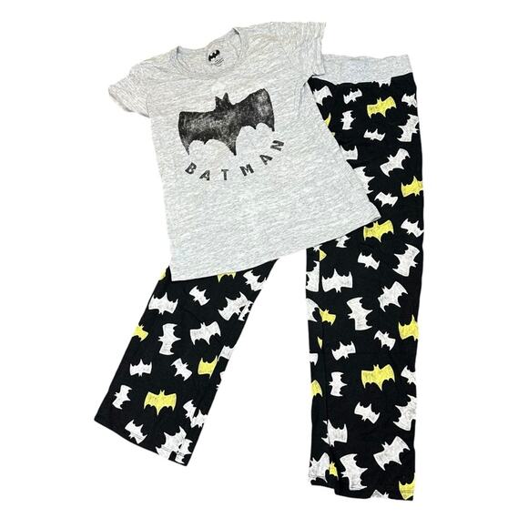 Batman DC Comics Pajamas Size Small Gray Black - Picture 1 of 6
